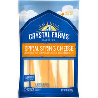 Crystal Farms Cheese Sticks, Spiral String, Part-Skim, Mozzarella, Low-Moisture