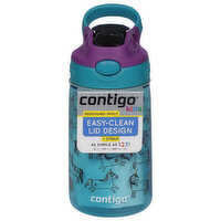 Contigo Water Bottle, +Straw, Kids, Juniper Eggplant, 14 Ounce, 1 Each