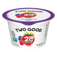 Two Good Yogurt, Greek, Lowfat, Mixed Berry Flavored, 5.3 Ounce