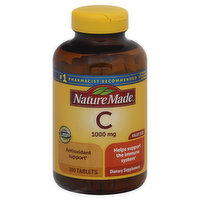 Nature Made Vitamin C, 1000 mg, Tablets, Value Size, 300 Each