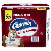 Charmin Ultra Strong Bath Tissue 18 Mega Rolls -18RL, 18 Each