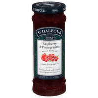 St Dalfour Fruit Spread, Raspberry & Pomegranate, 10 Ounce