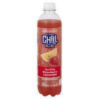 Super Chill Ice Sparkling Water Beverage, Strawberry Lemonade, 17 Ounce