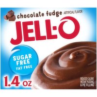 Jell-O Chocolate Fudge Sugar Free & Fat Free Instant Pudding & Pie Filling Mix, 1.4 Ounce