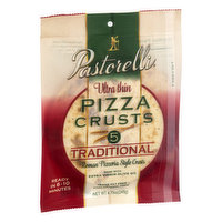 Pastorelli Pizza Crusts, Ultra Thin, Traditional, Roman Pizzeria Style, 5 Each