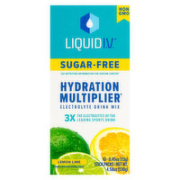 Liquid I.V. Hydration Multiplier Electrolyte Drink Mix, Sugar-Free, Lemon Lime, 10 Each