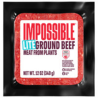 Impossible Meat from Plants, Ground, Beef, Lite, 12 Ounce