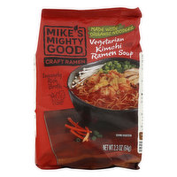 MIKE'S MIGHTY GOOD Ramen Soup, Vegetarian Kimchi, 2.3 Ounce