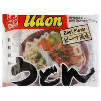 Myojo Japanese Style Noodles, Udon, with Soup Base, Beef Flavor, 7.22 Ounce