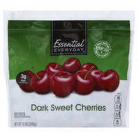 Essential Everyday Cherries, Dark Sweet, 12 Ounce