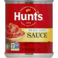 Hunt's Tomatoes, No Salt Added, Sauce, 8 Ounce
