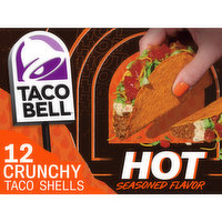 Taco Bell Hot Crunchy Seasoned Flavor Taco Shells, 12 Each