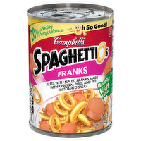 SpaghettiOs Spaghettios, Franks, 15.6 Ounce