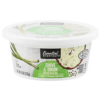 Essential Everyday Cream Cheese Spread, Chive & Onion, 8 Ounce