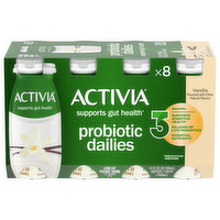 Activia Yogurt Drink, Low Fat, Vanilla, 8 Each