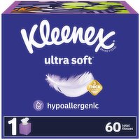 Kleenex Ultra Soft Tissues, Ultra Soft, 3-Ply