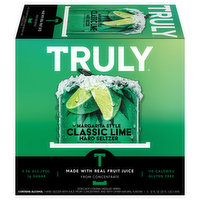 Truly Hard Seltzer, Margarita Style, Classic Lime, 6 Each