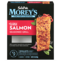 SeaPak Morey's Seasoned Grill Wild Salmon Fillets, 10 Ounce