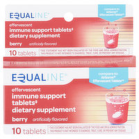 Equaline Immune Support, Effervescent, Berry, Tablets, 10 Each