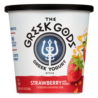 The Greek Gods Strawberry with Honey Greek Style Yogurt, 24 Ounce