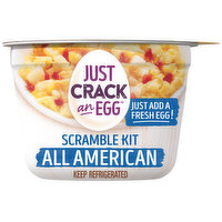 Just Crack An Egg Just Crack an Egg All American Scramble Breakfast Bowl Kit with Potatoes, Sharp Cheddar Cheese, & Uncured Bacon, 3 Ounce