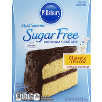 Pillsbury Cake Mix, Premium, Sugar Free, Classic Yellow, 16 Ounce