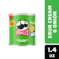 Pringles Potato Crisps Chips, Sour Cream and Onion, Grab N' Go Snack Pack, 2.5 Ounce