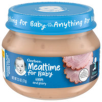Gerber Mealtime for Baby Ham and Gravy, Sitter 2nd Foods, 2.5 Ounce