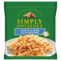 Simply Potatoes Hash Browns, Garlic & Herb, 20 Ounce