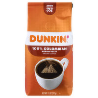 Dunkin Coffee, Ground, Medium Roast, 100% Colombian, 11 Ounce
