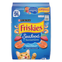 Friskies Dry Cat Food, Seafood Sensations, 16 Pound