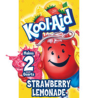 Kool-Aid Unsweetened Strawberry Lemonade Artificially Flavored Powdered Soft Drink Mix, 0.19 Ounce