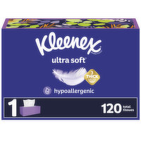 Kleenex Tissues, 3-Ply, 120 Each