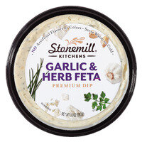 Stonemill Kitchens Dip, Premium, Garlic & Herb Feta, 10 Ounce
