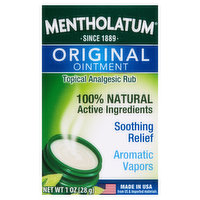 Mentholatum Ointment, Original, 1 Ounce