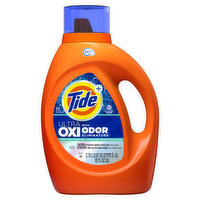 Tide Ultra OXI with Odor Eliminators Liquid Laundry Detergent, For Visible and Invisible Dirt, 92 Ounce