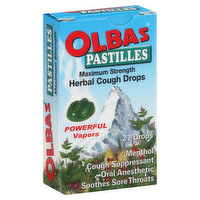 Olbas Pastilles, Maximum Strength, Herbal Cough Drops, 27 Each