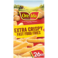 Ore-Ida Extra Crispy Fast Food French Fries Fried Frozen Potatoes, 26 Ounce