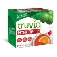 Truvia Calorie-Free Sweetener from the Monk Fruit Packets, 60-Count (4.23 oz Carton), 60 Each