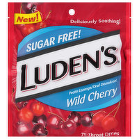 Luden's Throat Drops, Sugar Free, Wild Cherry, 75 Each