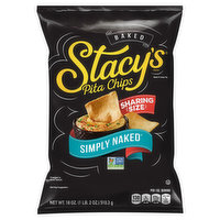 Stacy's Pita Chips, Simply Naked, Baked, Sharing Size, 18 Ounce
