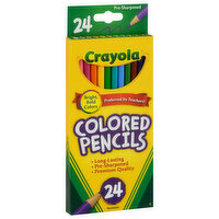 Crayola Colored Pencils, Pre-Sharpened, 24 Each