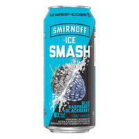 Smirnoff Ice Smash Malt Beverage, Blue Raspberry + Blackberry, 1 Pint