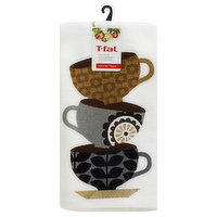 T-fal Kitchen Towel, Dual, Coffee Cups Print, 1 Each