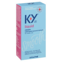 K-Y Personal Lubricant, Water-Based, Smooth, Classic, Liquid, 2.4 Fluid ounce
