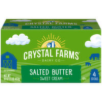 Crystal Farms Sweet Cream Salted Butter, 16 Ounce