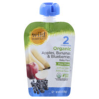 WILD HARVEST Baby Food, Organic, Apples Bananas & Blueberries, 2 (6 Months & Up), 3.5 Ounce