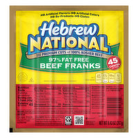 Hebrew National Beef Franks, 97% Fat Free, 9.43 Ounce