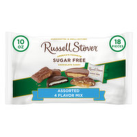 Russell Stover Sugar Free Sugar Free Chocolate Candy, Assorted 4 Flavor Mix, 10 oz. bag (≈ 18 pieces), 10 Ounce