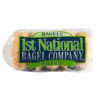 1st National Bagel Company Onion Bagels, 5 Count, 14.25 Ounce